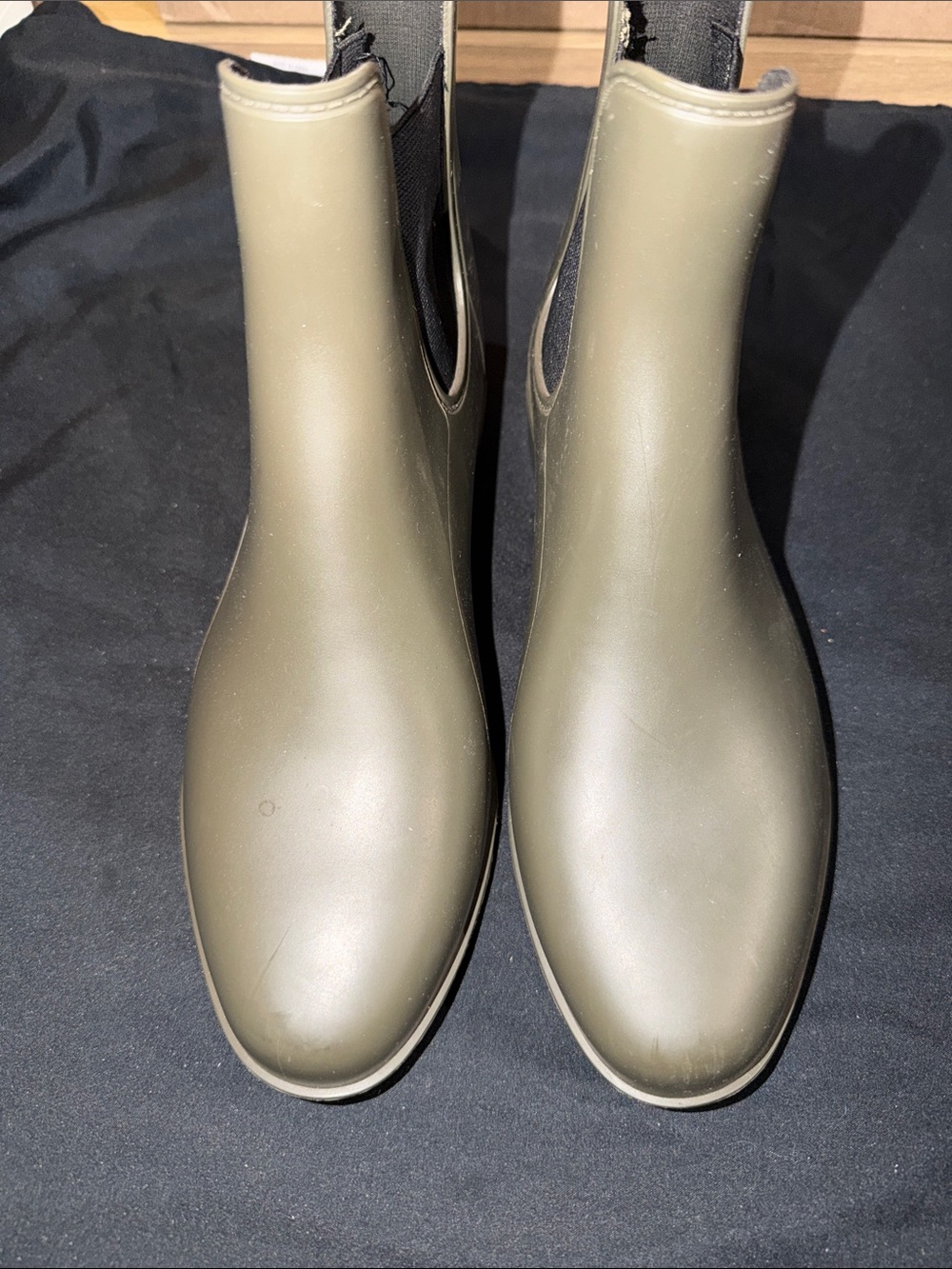 Women's Olive Green Chelsea Rain Boots - Brand